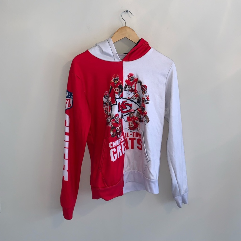 NFL Chiefs Red & White Hoodie
